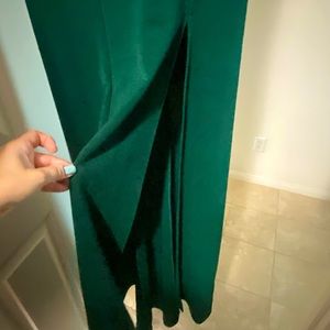 Evergreen formal dress.